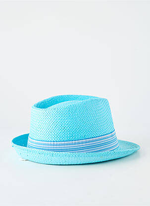 Chapeau imprimé rayures bleu HERMAN homme