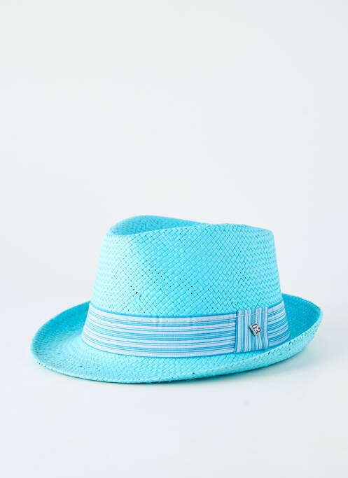 Chapeau imprimé rayures bleu HERMAN homme