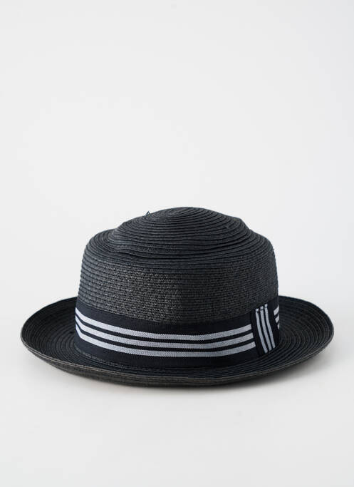 Chapeau imprimé rayures noir HERMAN homme
