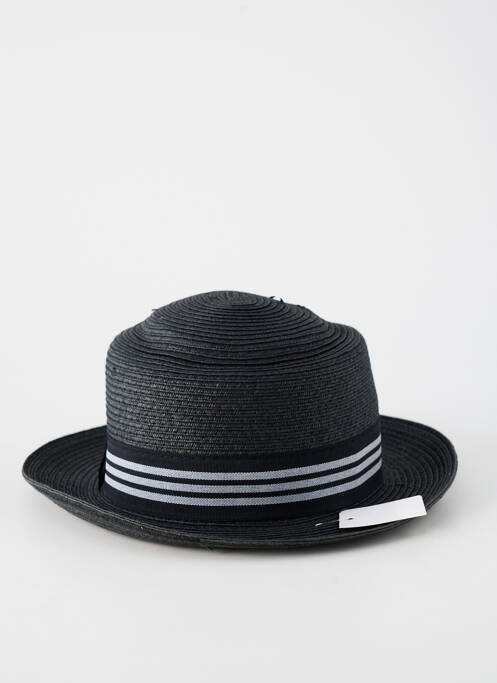 Chapeau imprimé rayures noir HERMAN homme