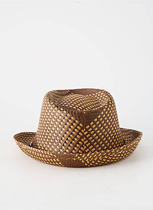 Chapeau forme chapeau paille marron HERMAN homme