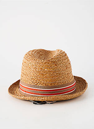Chapeau forme chapeau paille marron HERMAN femme
