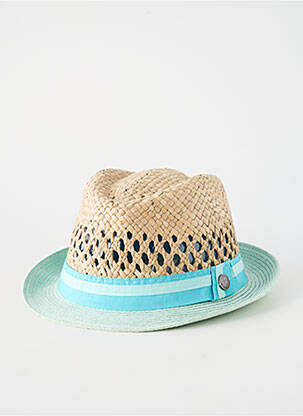 Chapeau imprimé rayures bleu FLECHET homme
