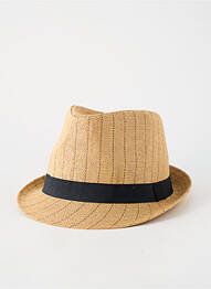 Chapeau imprimé rayures noir HERMAN homme