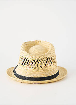 Chapeau forme chapeau paille beige HERMAN homme