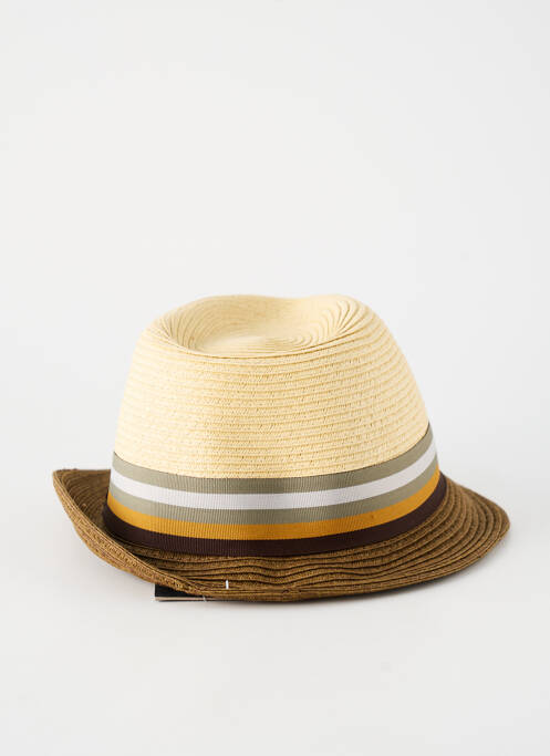 Chapeau imprimé rayures vert HERMAN homme
