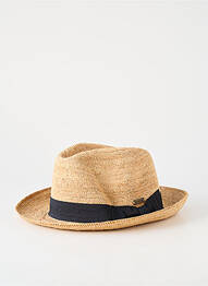 Chapeau forme chapeau paille noir AUREGA homme