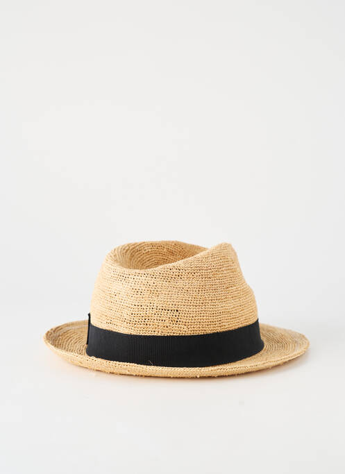 Chapeau forme chapeau paille noir AUREGA homme