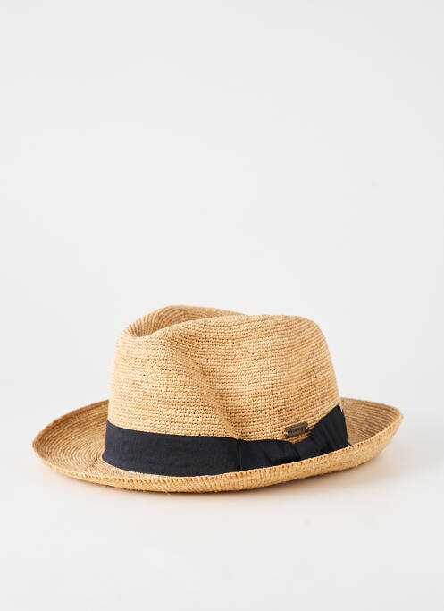 Chapeau forme chapeau paille noir AUREGA homme
