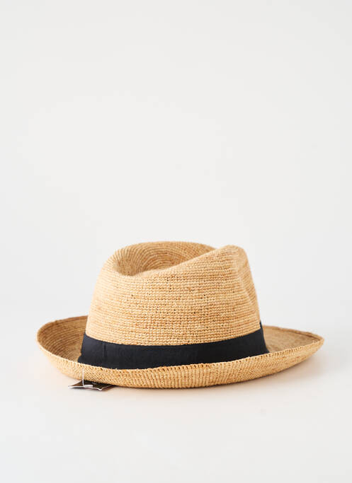 Chapeau forme chapeau paille noir AUREGA homme