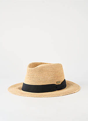 Chapeau forme chapeau paille noir AUREGA homme