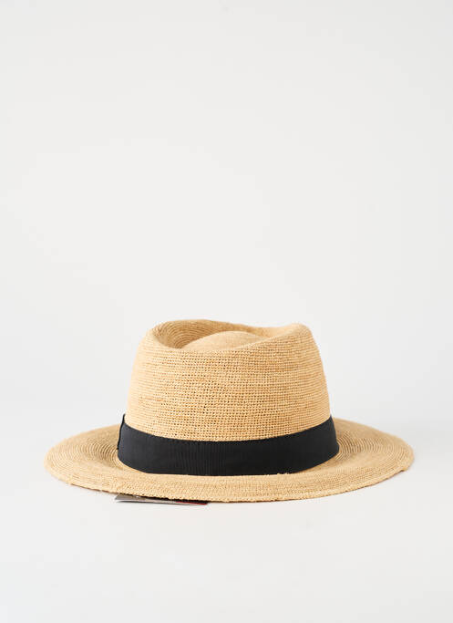 Chapeau forme chapeau paille noir AUREGA homme