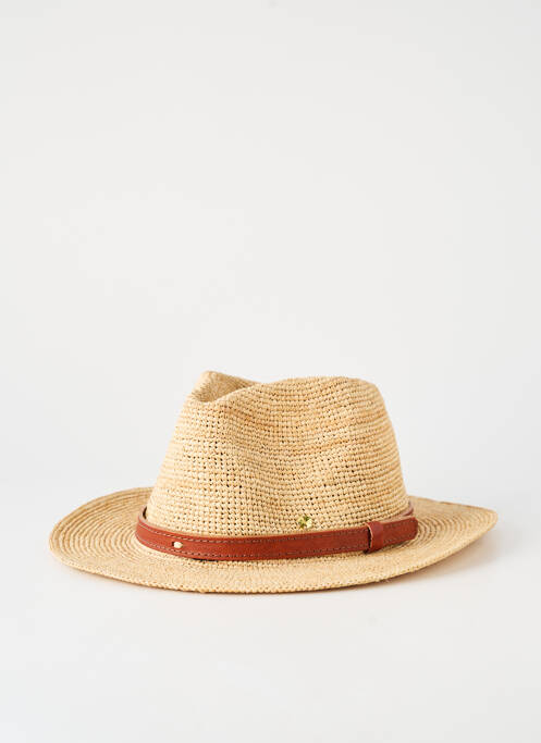 Chapeau forme chapeau paille marron SUN & GREEN homme