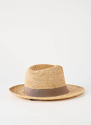 Chapeau forme chapeau paille marron AUREGA homme