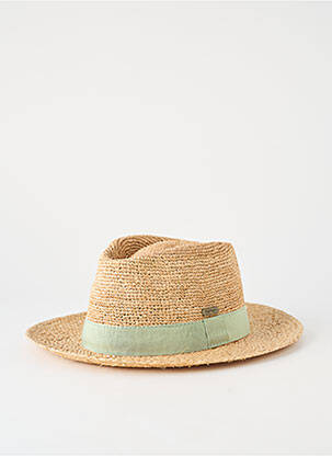 Chapeau forme chapeau paille vert AUREGA homme