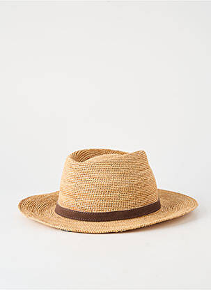 Chapeau forme chapeau paille marron AUREGA homme