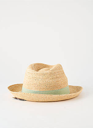 Chapeau forme chapeau paille vert AUREGA homme