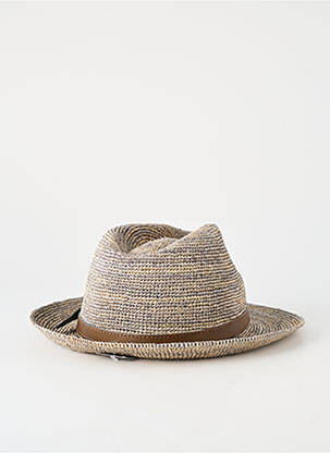 Chapeau forme chapeau paille gris AUREGA homme