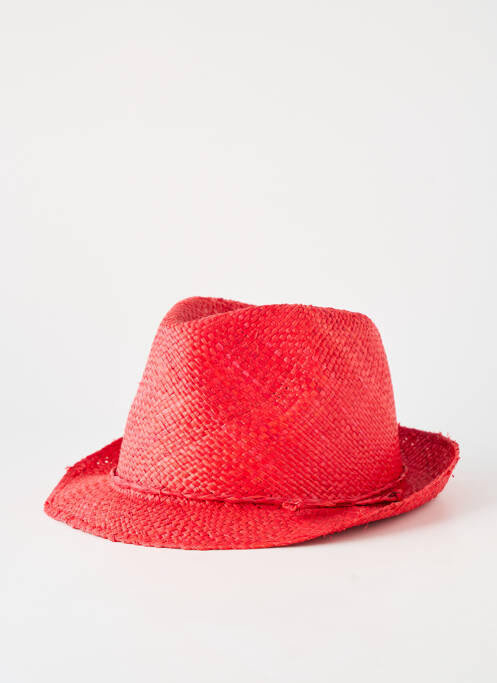 Chapeau  rouge HISTOIRES DE ROSEAU unisexe