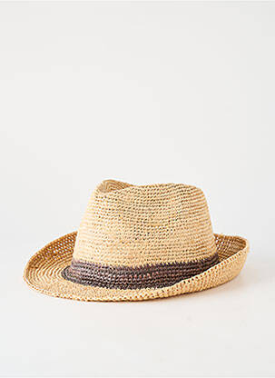 Chapeau forme chapeau paille marron HISTOIRES DE ROSEAU homme