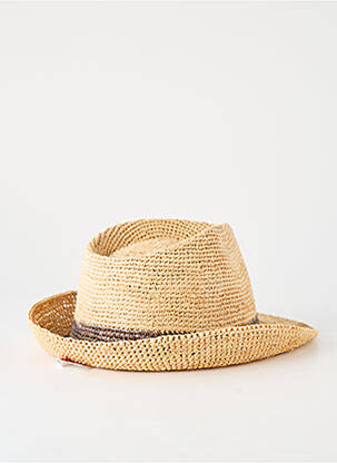 Chapeau forme chapeau paille marron HISTOIRES DE ROSEAU homme