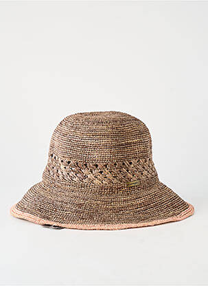 Chapeau forme chapeau paille rose AUREGA femme