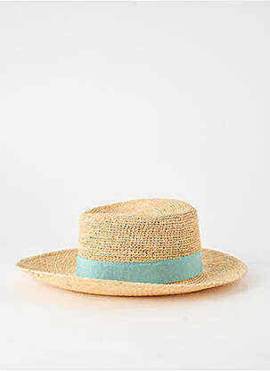 Chapeau forme chapeau paille bleu AUREGA femme