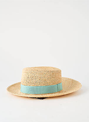 Chapeau forme chapeau paille bleu AUREGA femme