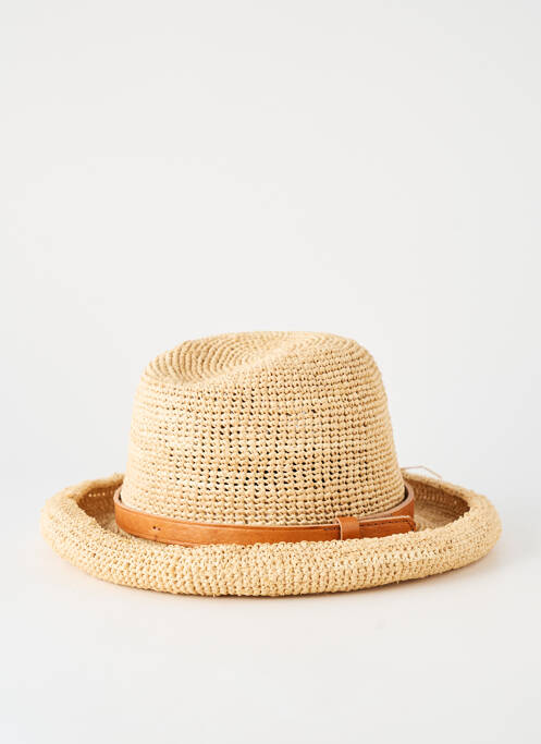 Chapeau forme chapeau paille marron SUN & GREEN femme