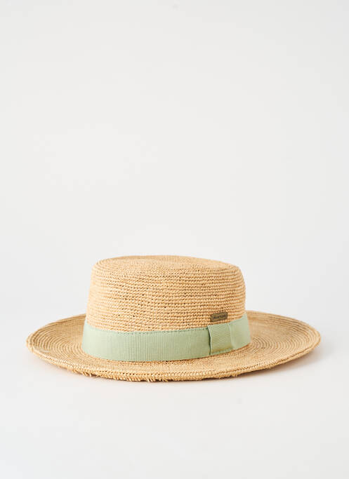 Chapeau forme chapeau paille vert AUREGA femme
