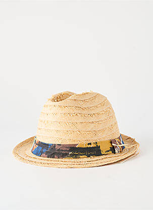 Chapeau  beige HISTOIRES DE ROSEAU homme
