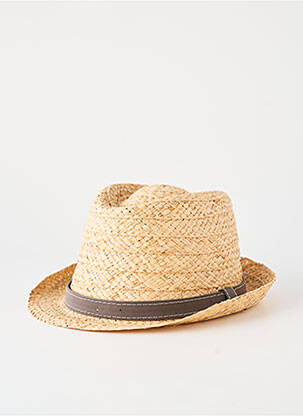Chapeau forme chapeau paille marron AUREGA homme