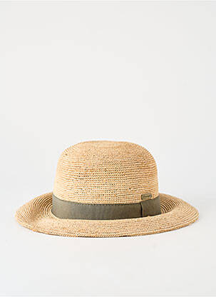 Chapeau forme chapeau paille beige AUREGA femme