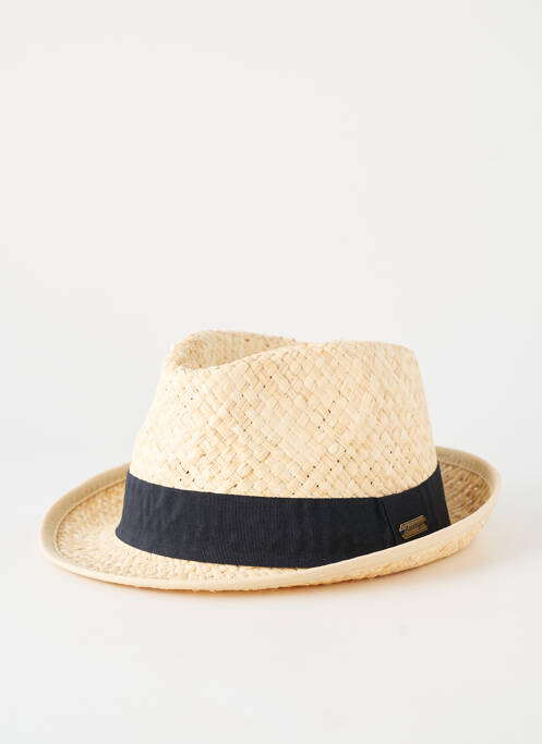 Chapeau forme chapeau paille noir AUREGA homme