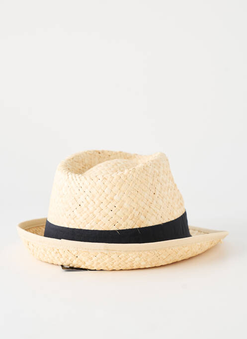 Chapeau forme chapeau paille noir AUREGA homme