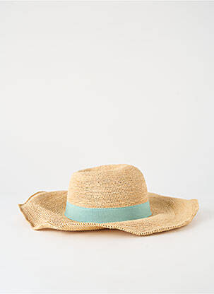 Chapeau forme chapeau paille bleu AUREGA femme