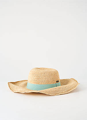 Chapeau forme chapeau paille bleu AUREGA femme
