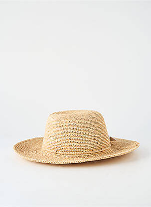 Chapeau forme chapeau paille beige SUN & GREEN femme