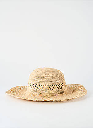 Chapeau forme chapeau paille beige AUREGA femme
