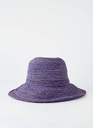 Chapeau forme chapeau paille violet AUREGA femme