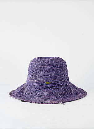 Chapeau forme chapeau paille violet AUREGA femme
