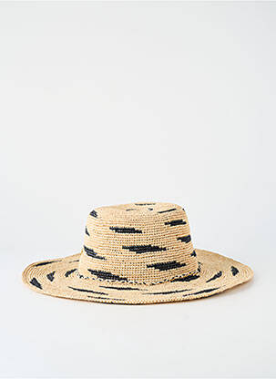 Chapeau forme chapeau paille noir SUN & GREEN femme