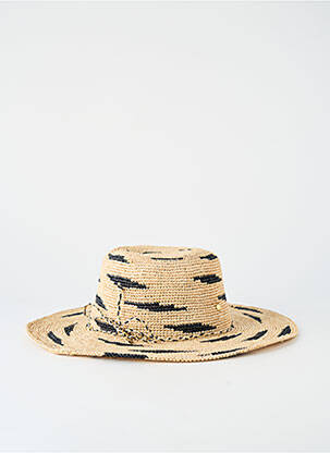 Chapeau forme chapeau paille noir SUN & GREEN femme