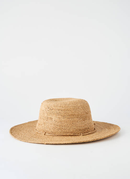 Chapeau forme chapeau paille beige SUN & GREEN femme