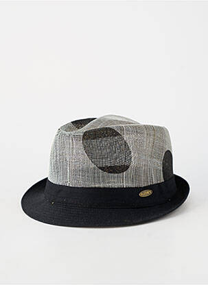 Chapeau imprimé pois gris FLECHET homme