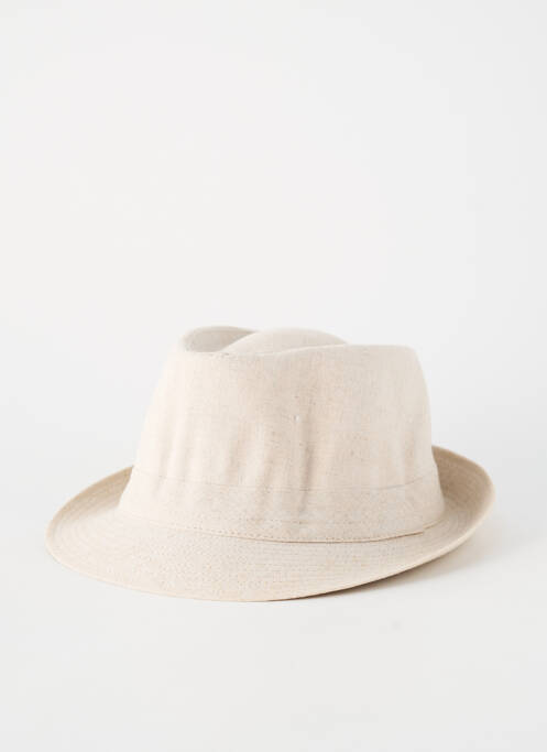 Chapeau doublure beige FLECHET homme