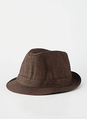 Chapeau doublure marron AUREGA homme