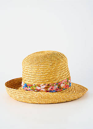 Chapeau forme chapeau paille beige COUSTILLERES femme