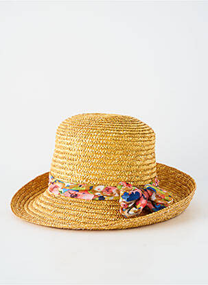 Chapeau forme chapeau paille beige COUSTILLERES femme