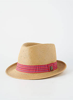 Chapeau forme chapeau paille rose HERMAN homme